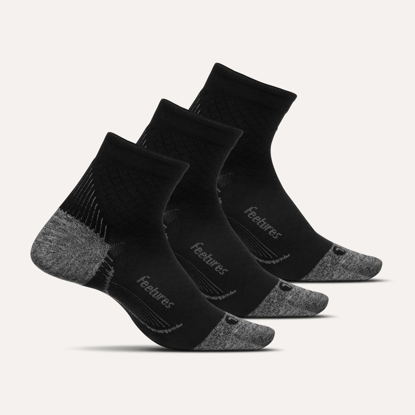 Plantar Fasciitis Relief Sock Light Cushion Quarter 3 Pack