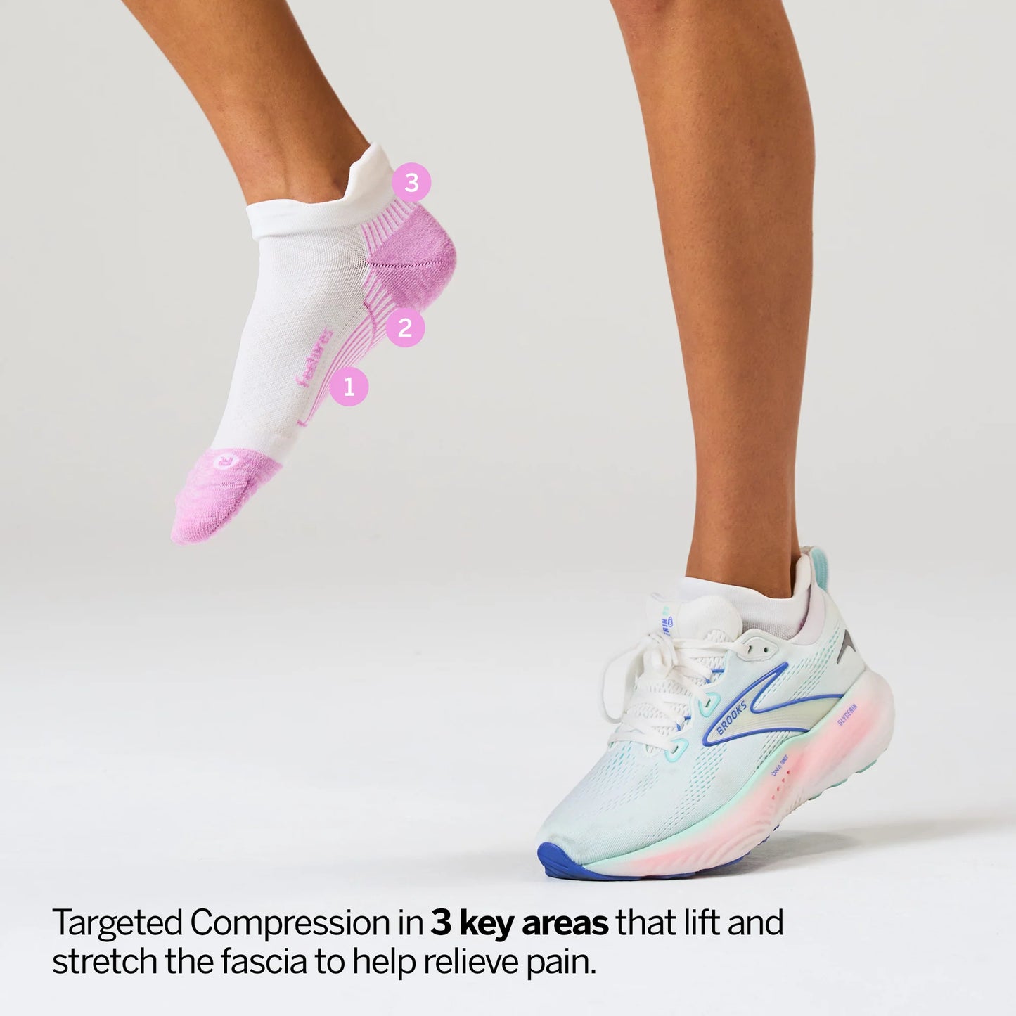 Plantar Fasciitis Relief Sock Light Cushion Tab 6 Pack